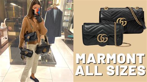 gucci marmont size comparison in cm|Gucci Marmont bag from nancy.